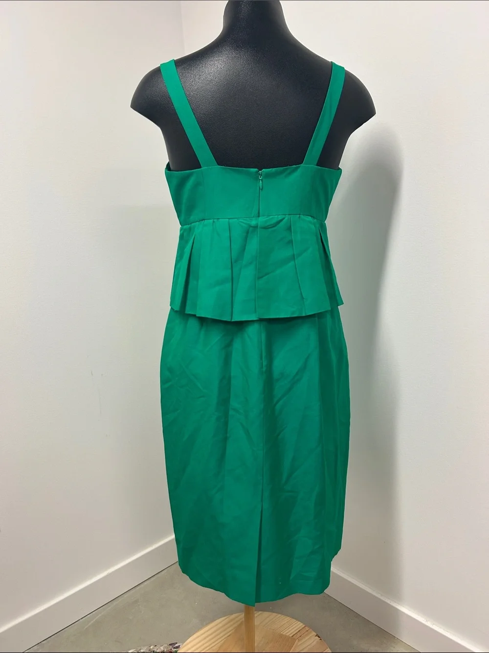 J. Crew Emerald Green Peplum Sheath Dress